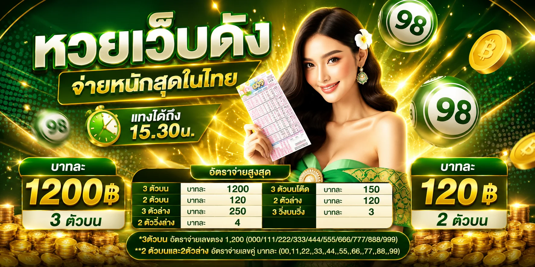 หวยออนไลน์ VIP234 จ่ายสูงสุดบาทละ 900